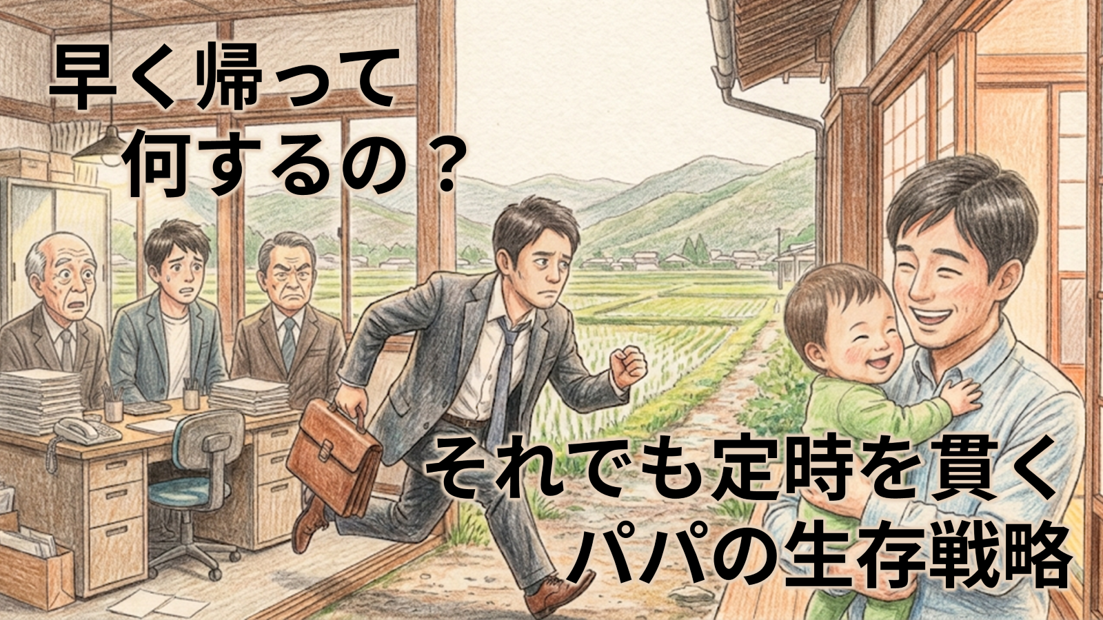 「早く帰って何するの？」それでも定時を貫くパパの生存戦略