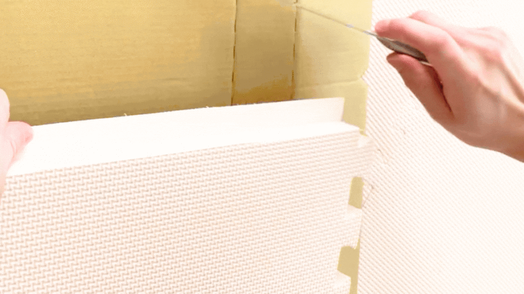 ジョイントマットの切り方