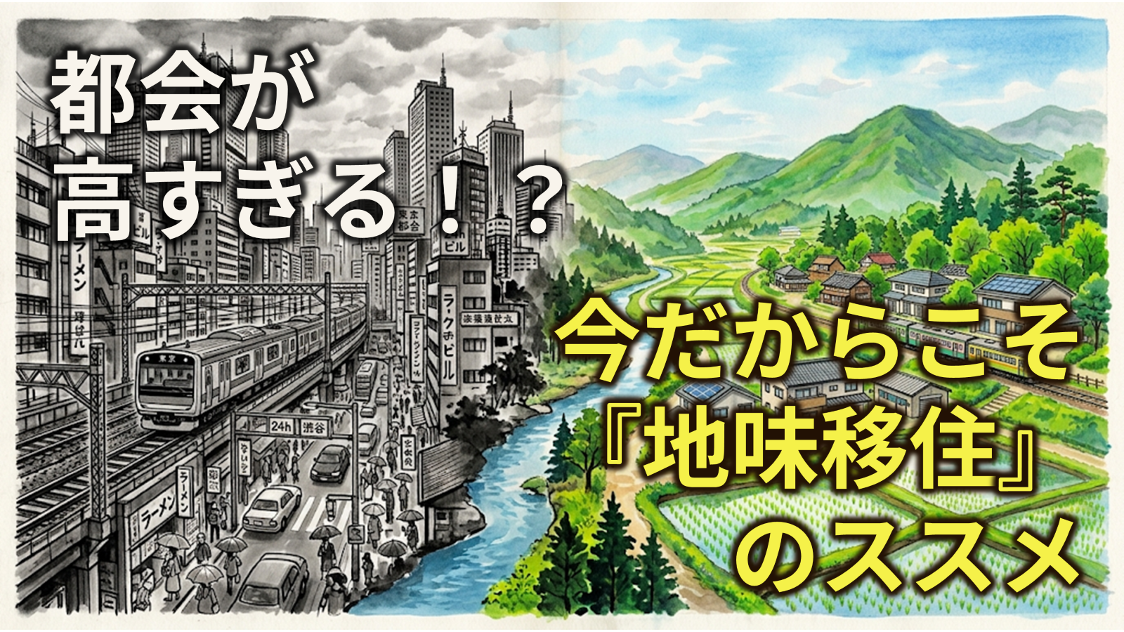 都会が高すぎる！？今だからこそ「地味移住」のススメ