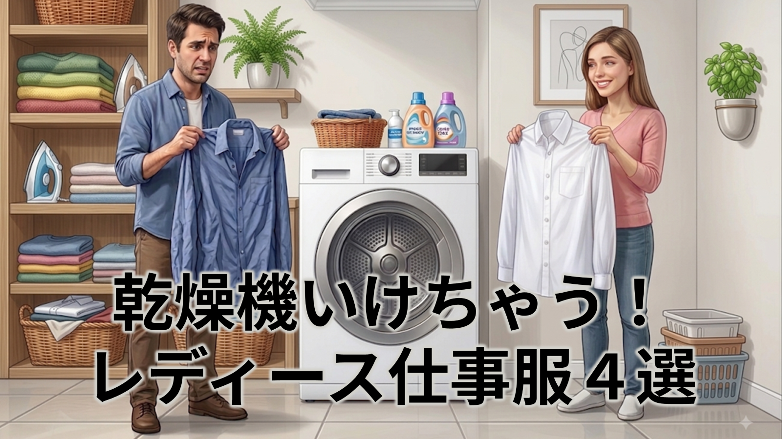 乾燥機いけちゃう！レディース仕事服４選